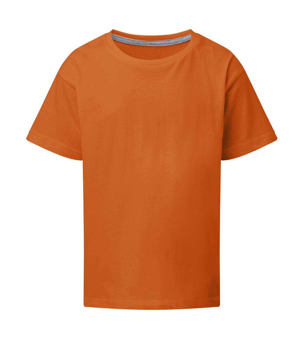 Dokonale potlačiteľné detské tričko bez štítku - orange
