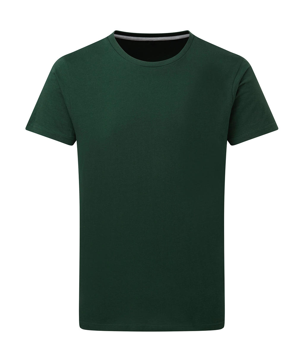 Dokonale potlačiteľné tričko bez štítku - bottle green