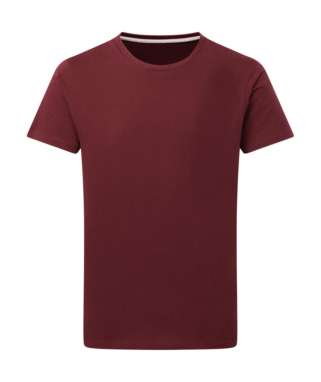 Dokonale potlačiteľné tričko bez štítku - burgundy