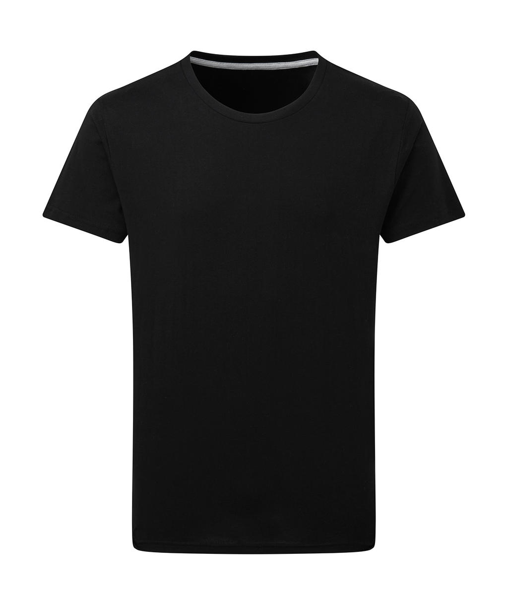 Dokonale potlačiteľné tričko bez štítku - dark black