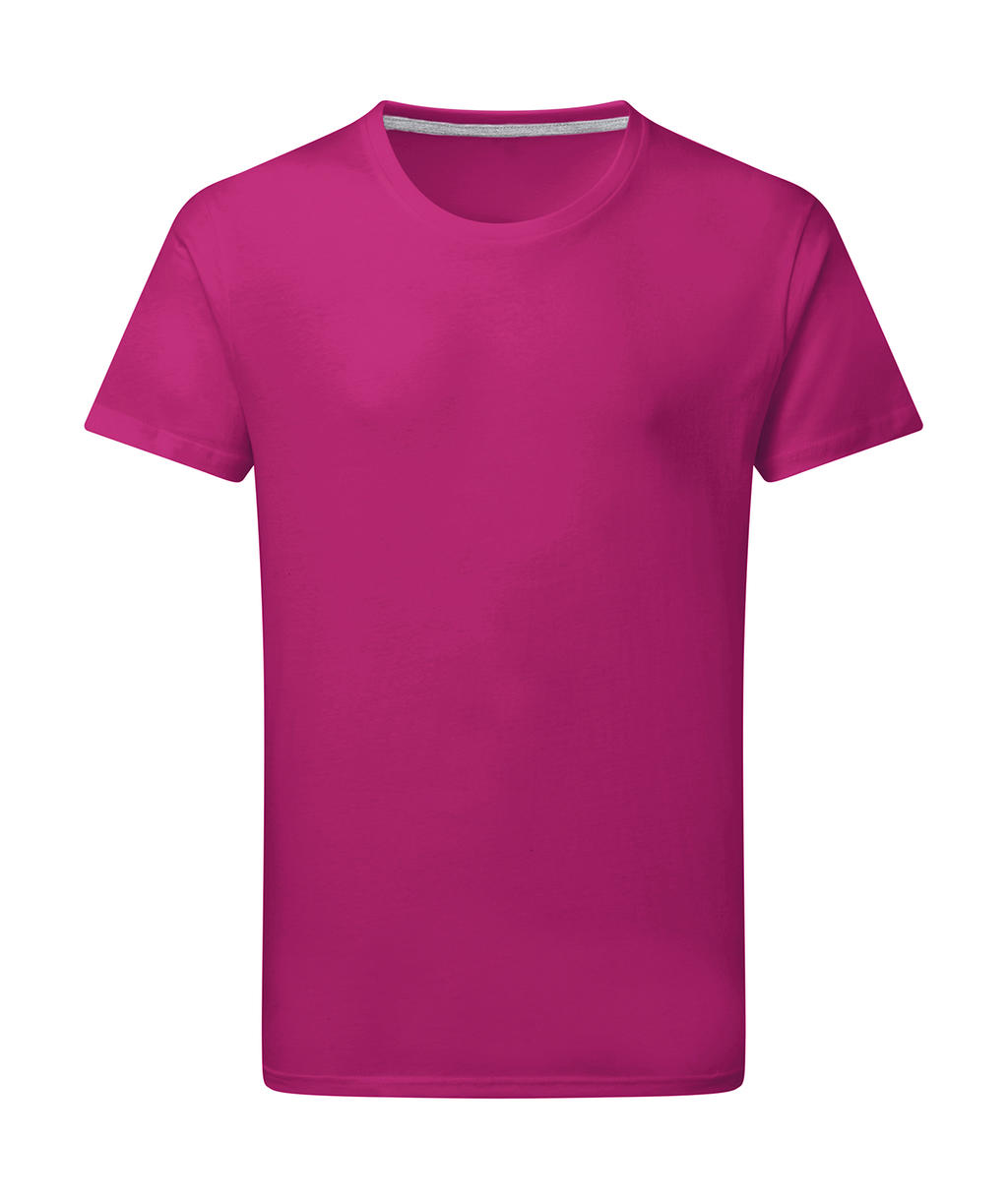Dokonale potlačiteľné tričko bez štítku - dark pink