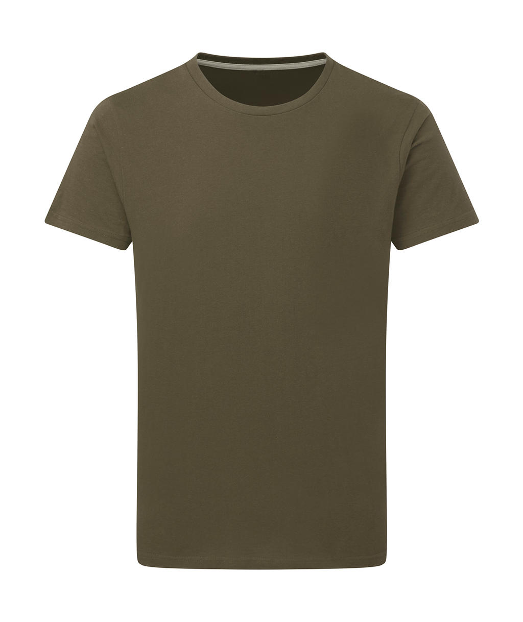 Dokonale potlačiteľné tričko bez štítku - military green