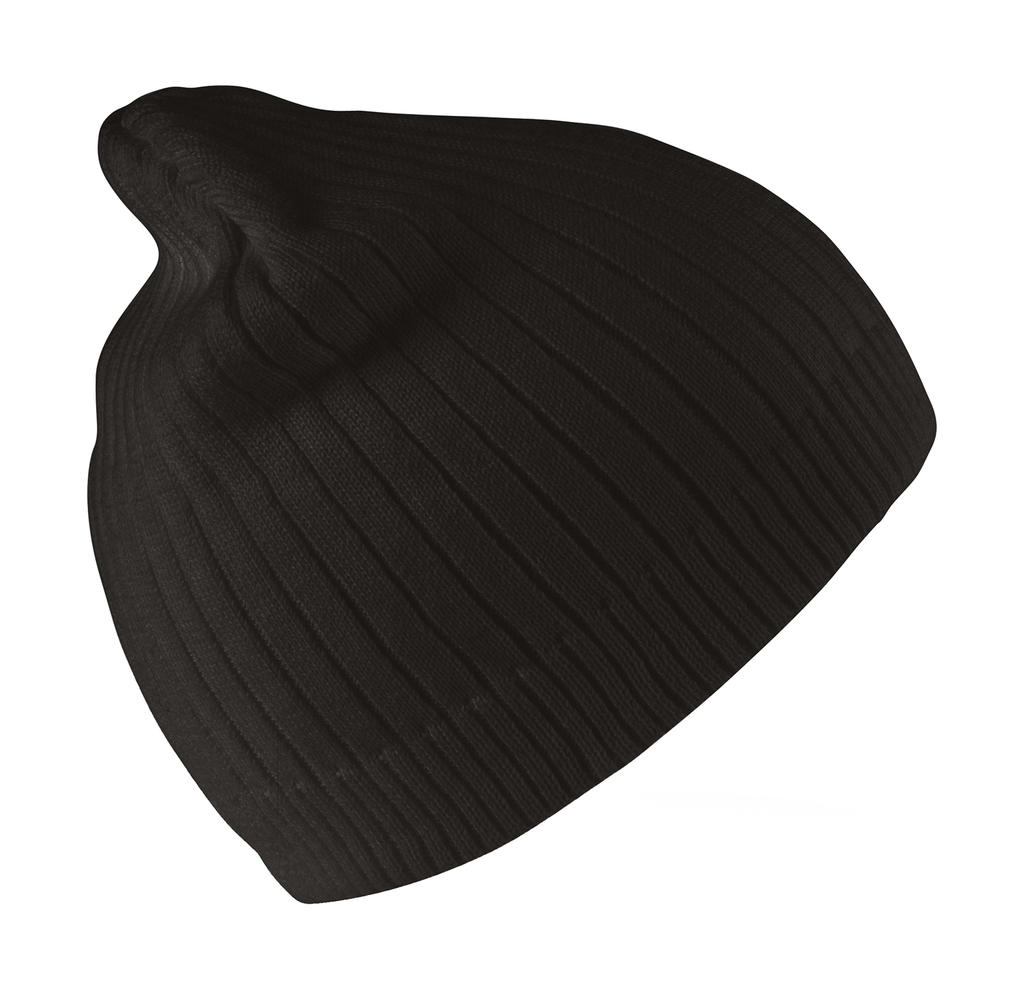 Dvojvrstvová čiapka Beanie - black