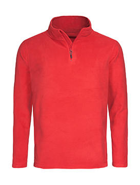 Fleece Half-Zip - scarlet red