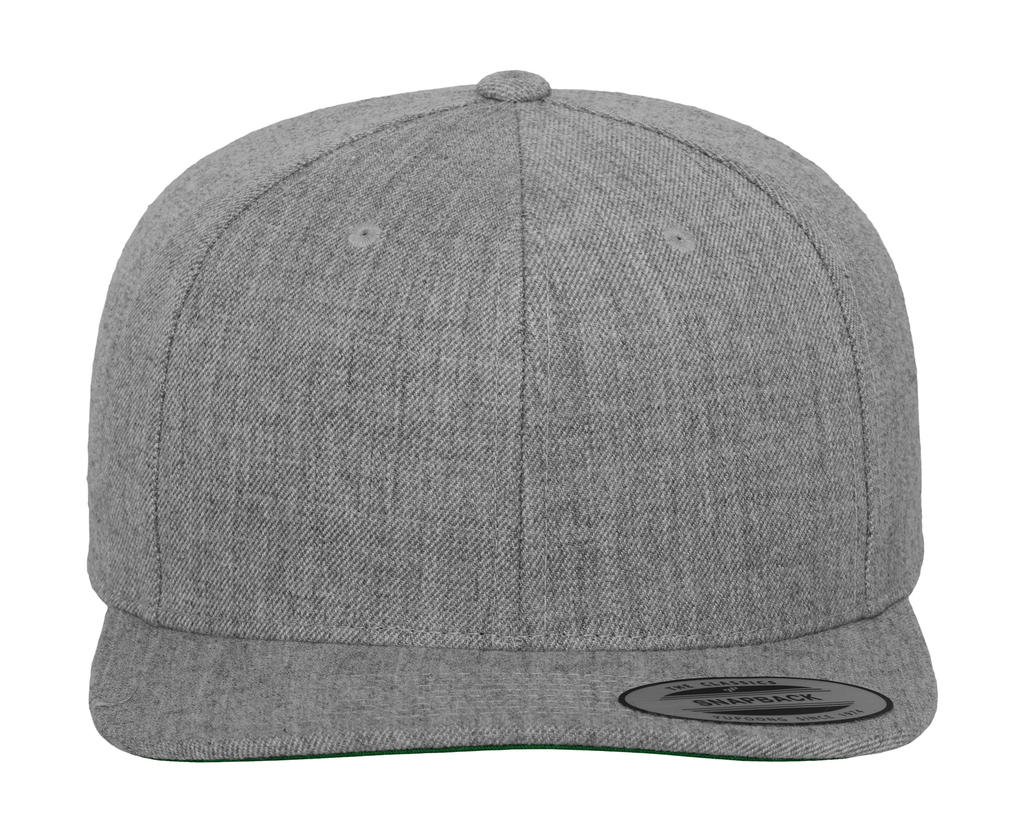 Klasická čiapka s plochým šiltom - heather grey/heather grey