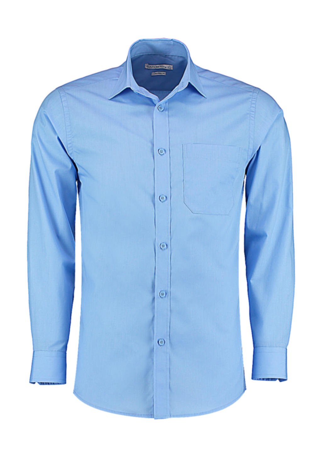 Košeľa Poplin s dlhými rukávmi - light blue
