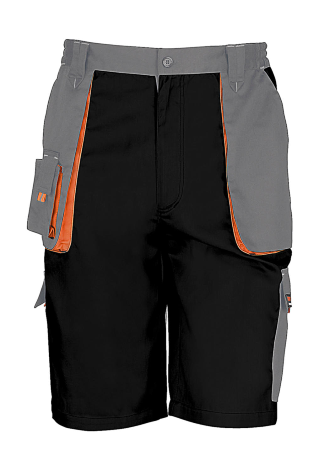 Krátke nohavice LITE - black/grey/orange
