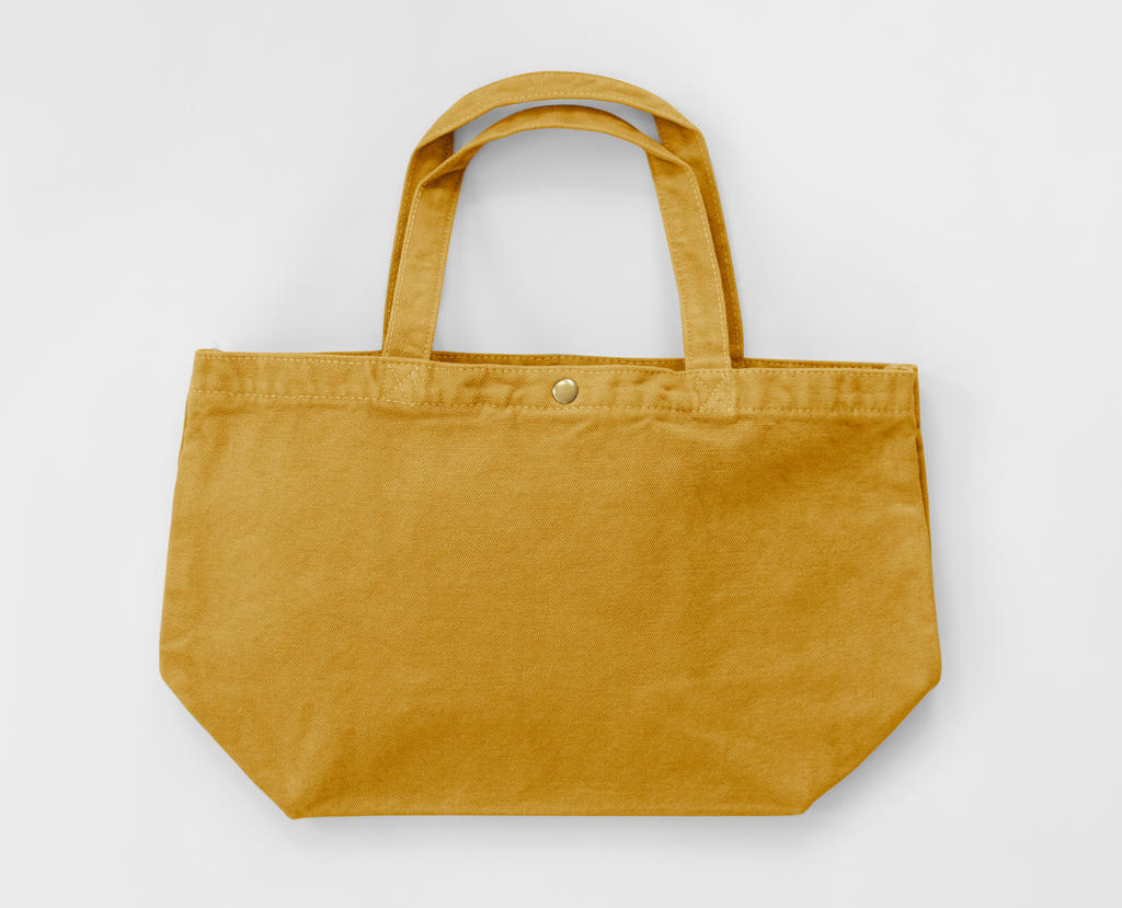 Malá plátená nákupná tašku - lemon curry
