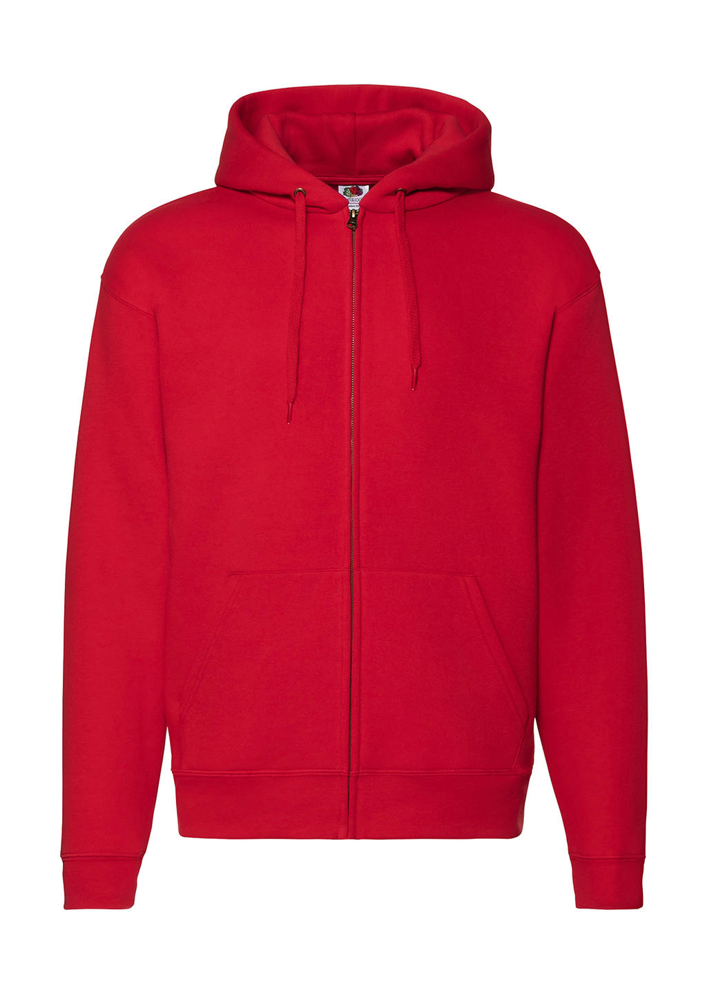 Mikina na zips s kapucňou Premium - red