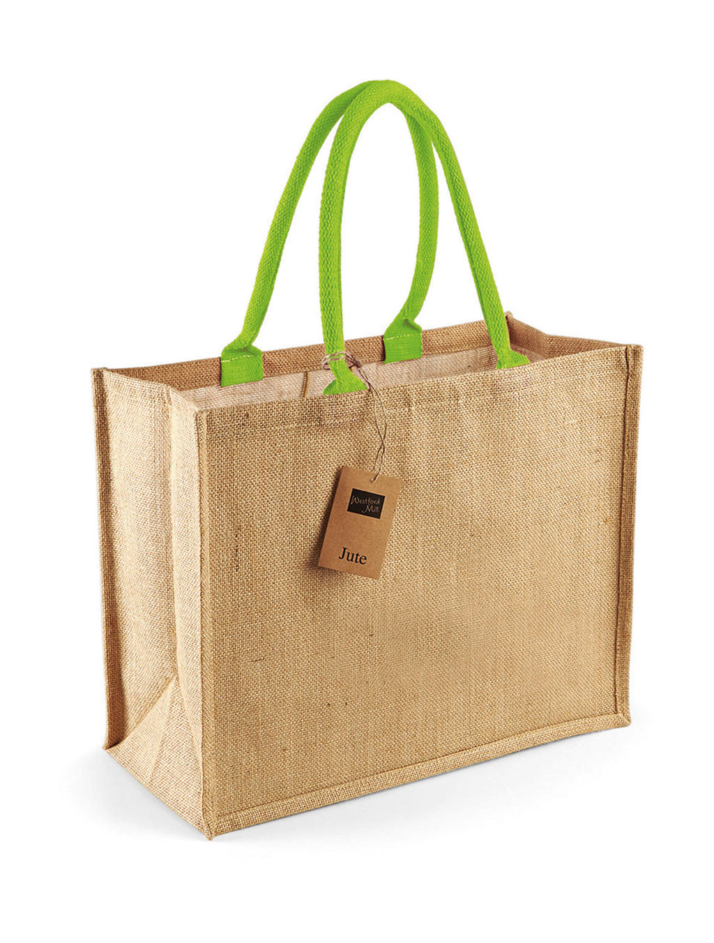 Nákupná taška Classic - natural/lime green