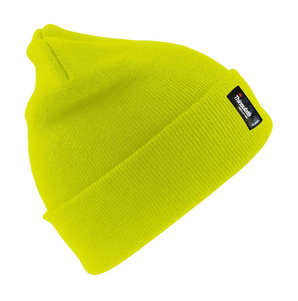 Nepremokavá lyžiarska čiapka - fluorescent yellow