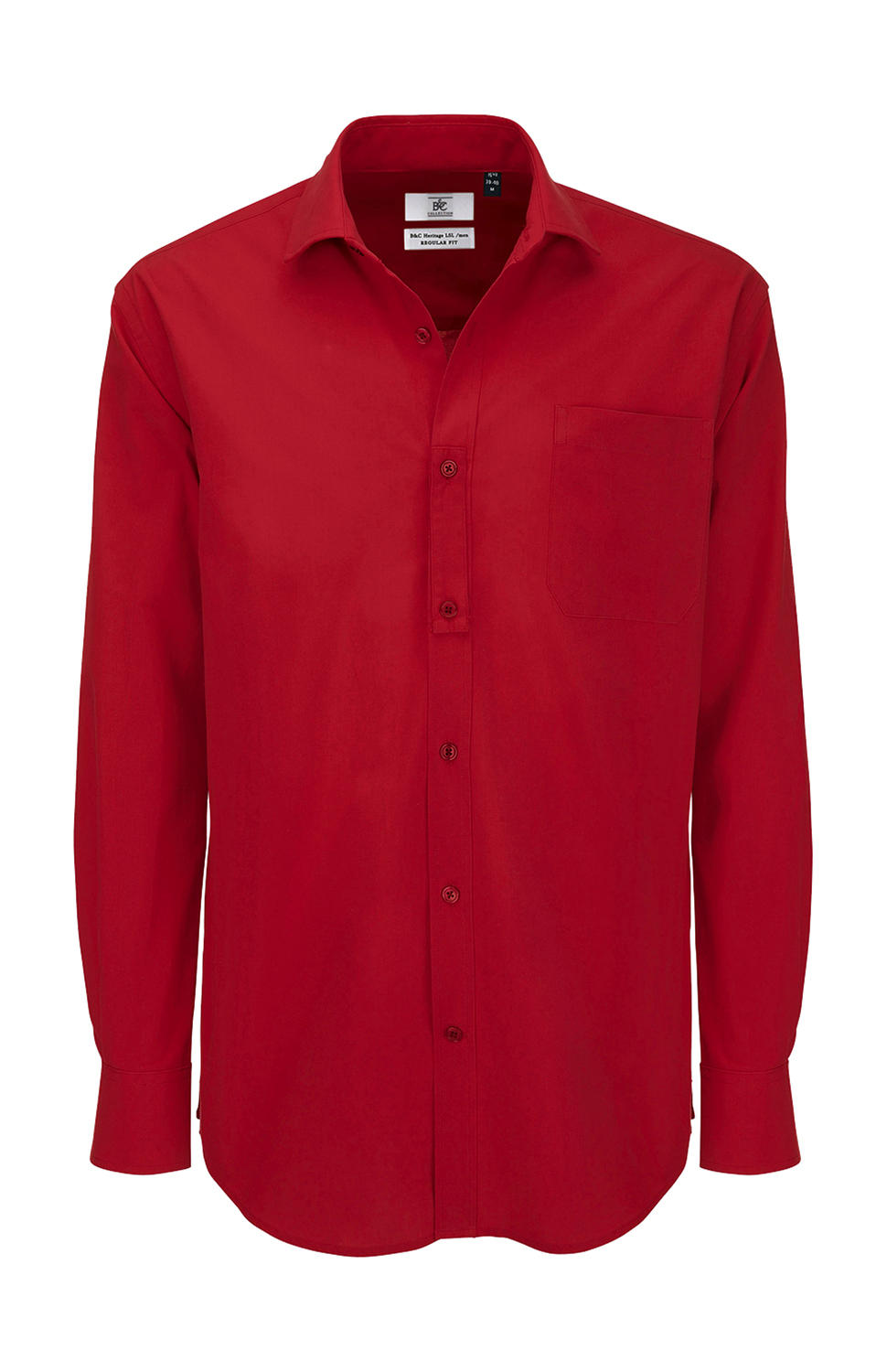 Pánska košeľa s dlhými rukávmi Heritage LSL/men - deep red