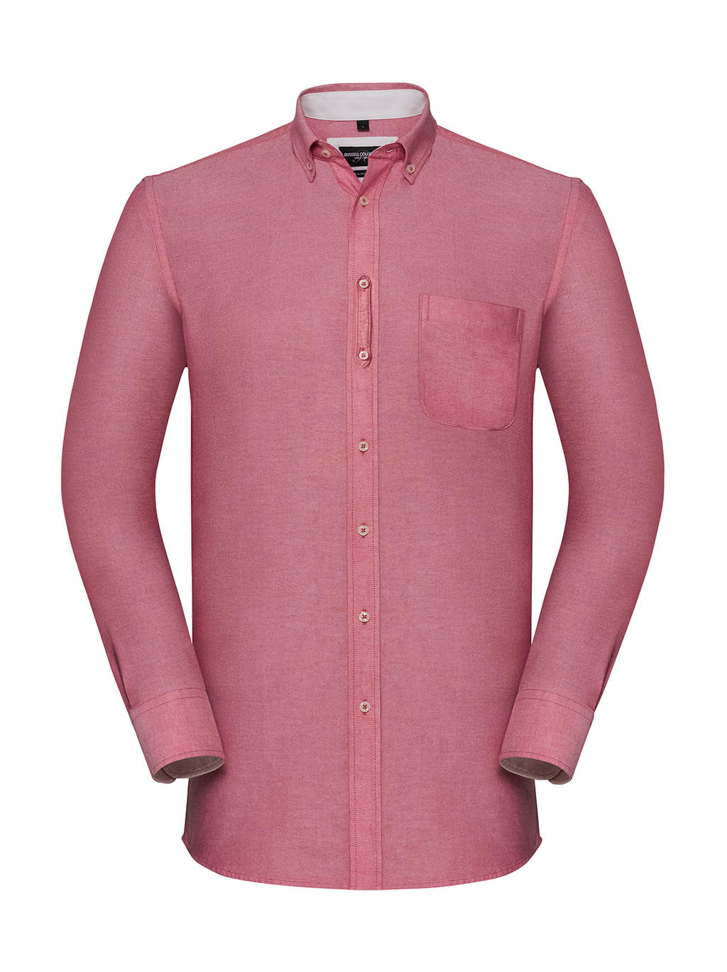 Pánska košeľa Tailored Washed Oxford Shirt - oxford red/cream