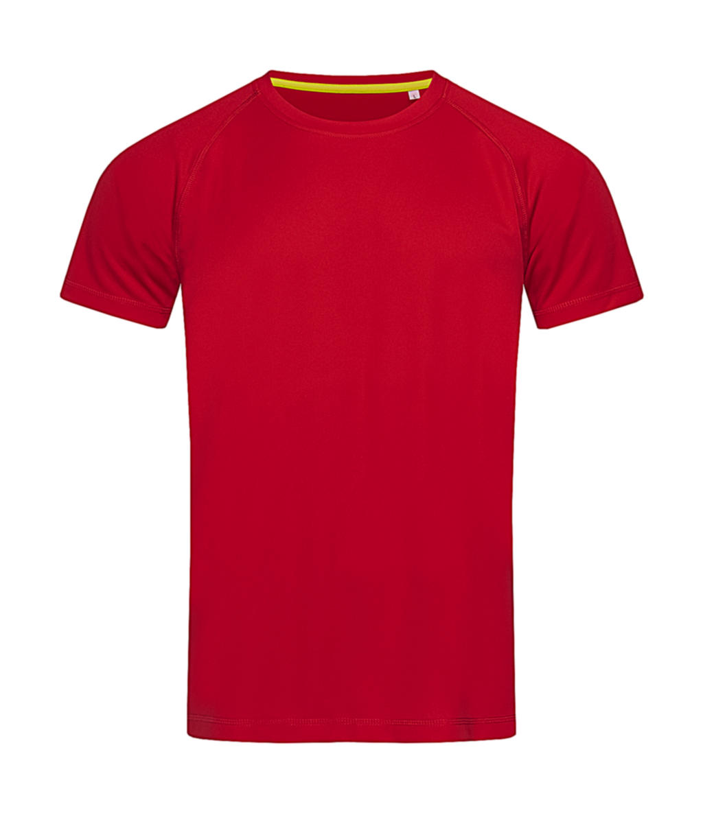 Pánske tričko Active 140 Raglan - crimson red