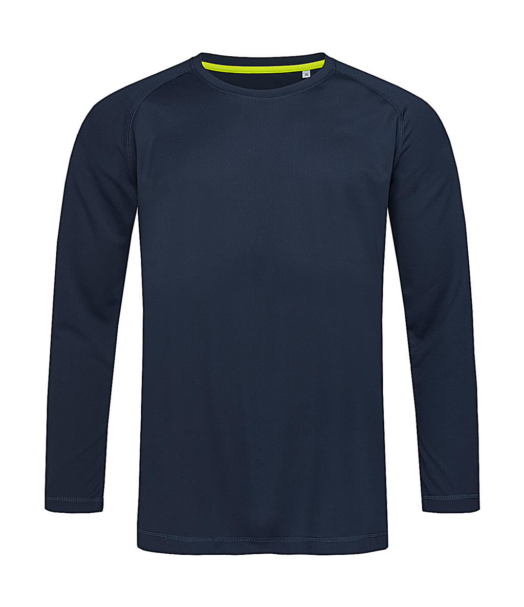 Pánske tričko Active 140 s dlhými rukávmi - marina blue