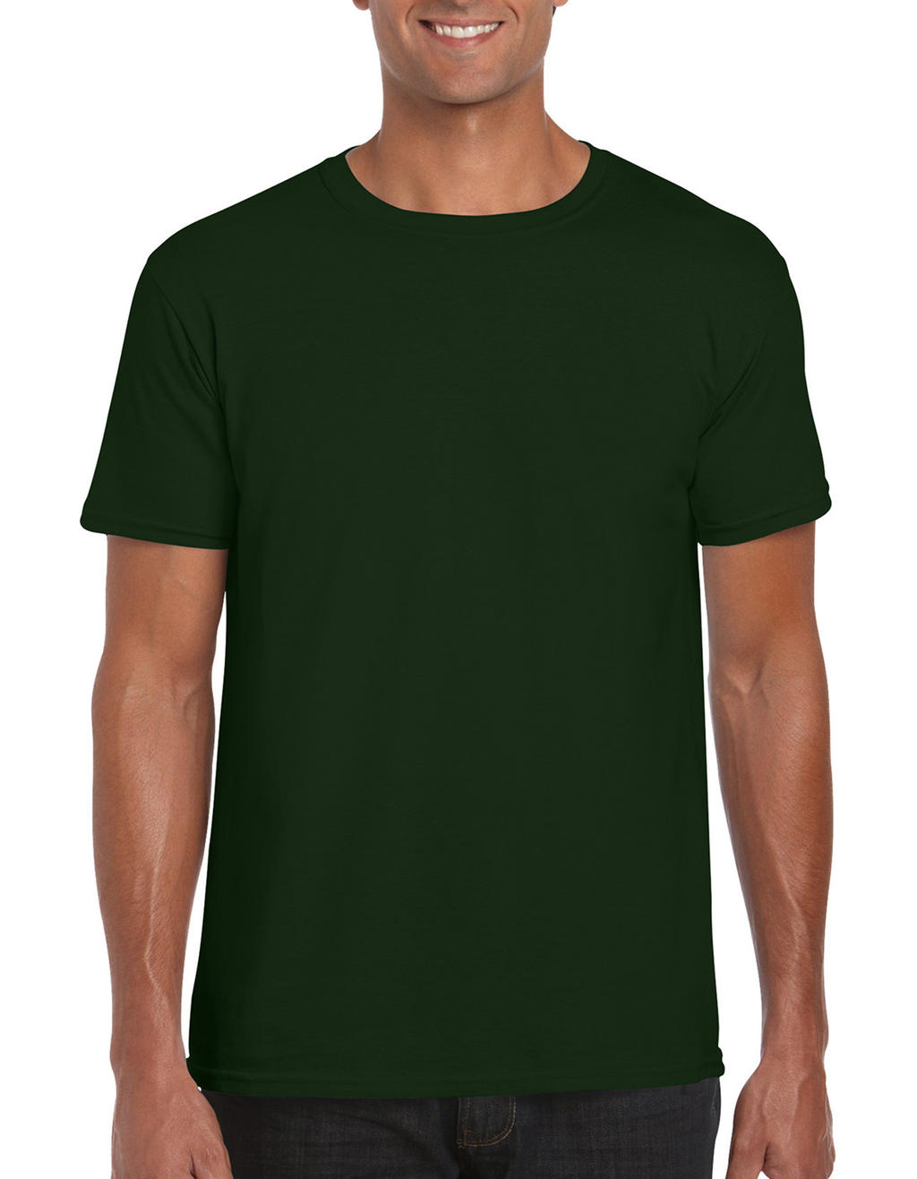 Pánske tričko Softstyle - forest green