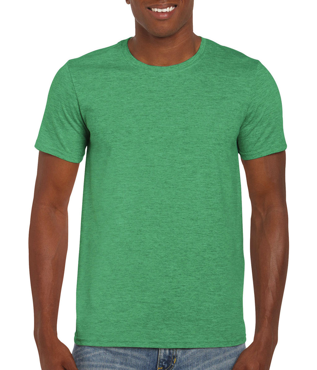Pánske tričko Softstyle - heather irish green