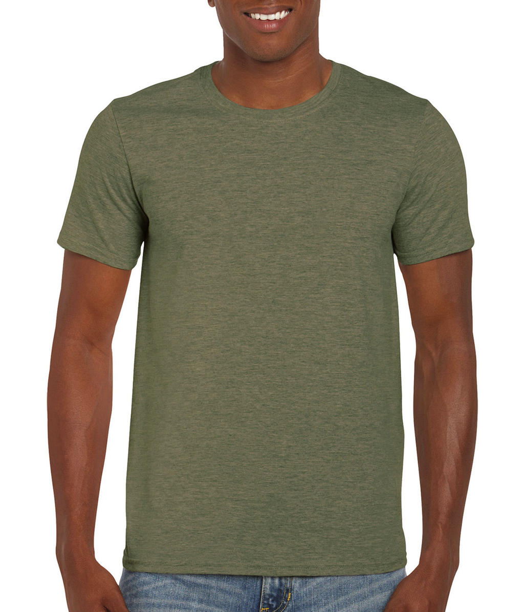 Pánske tričko Softstyle - heather military green
