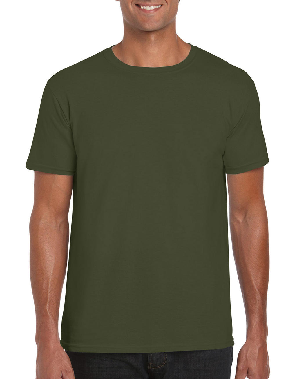Pánske tričko Softstyle - military green