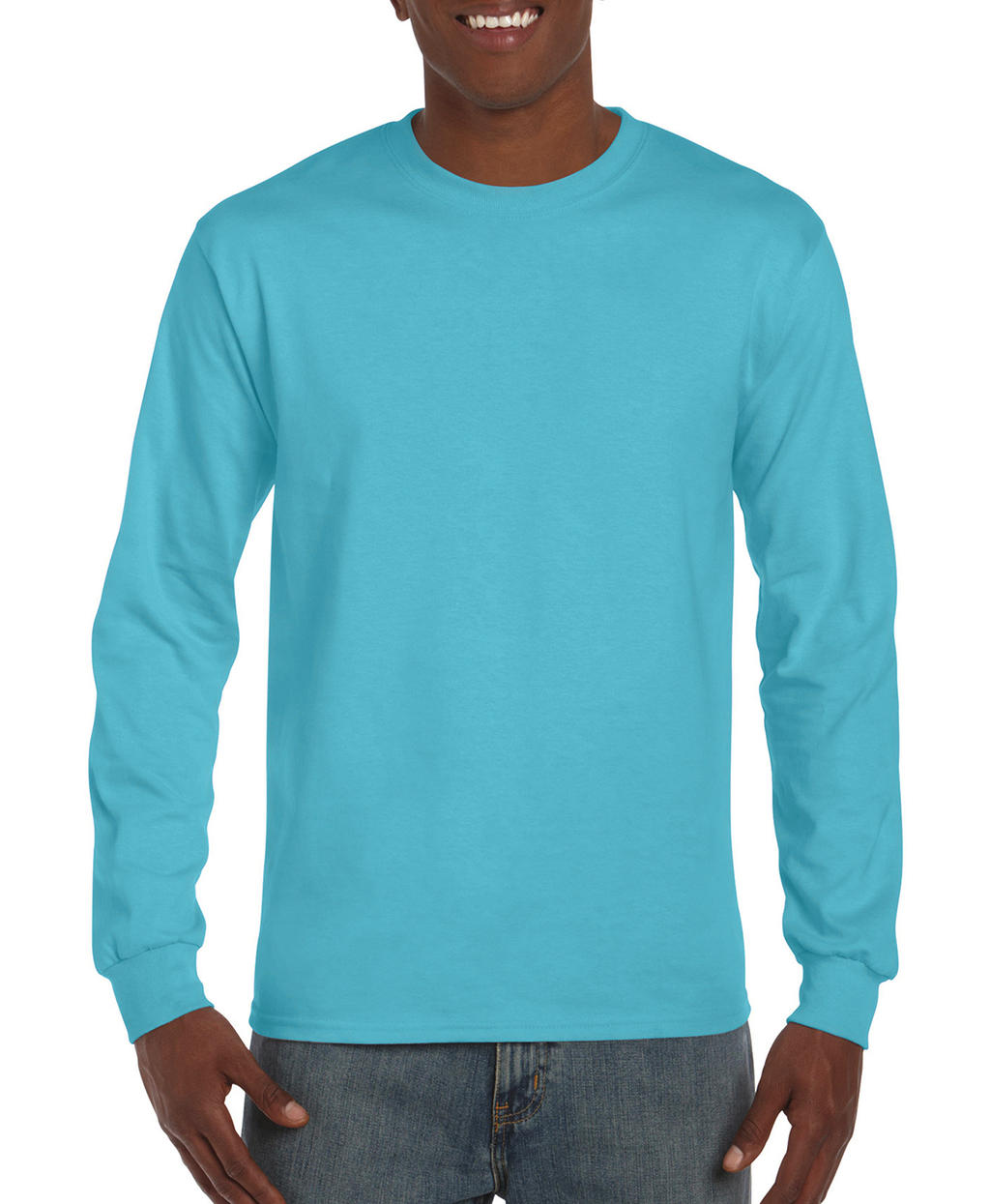 Hammer™ pánske tričko s dlhými rukávmi - lagoon blue