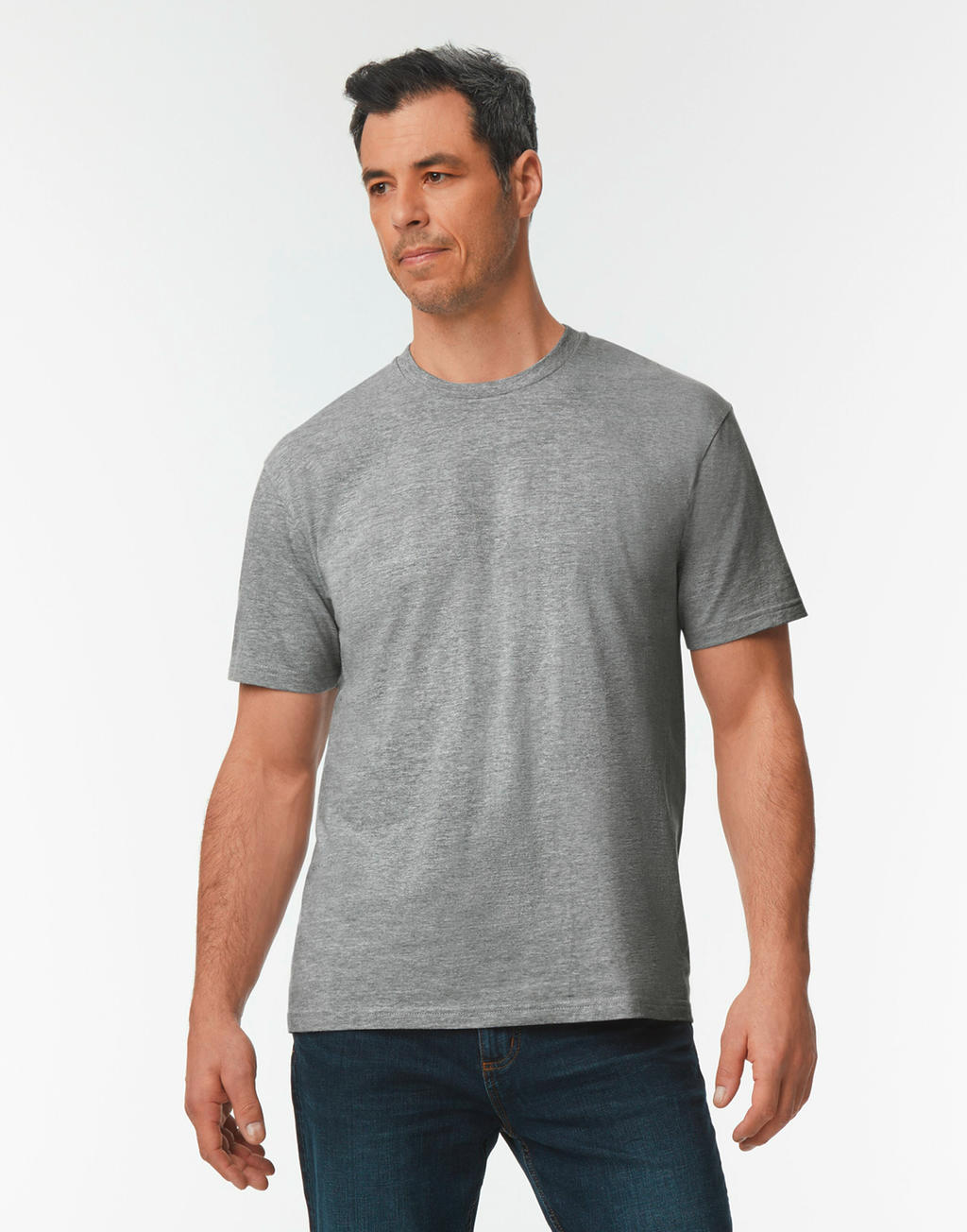 Pánské tričko Softstyle Midweight - sport grey