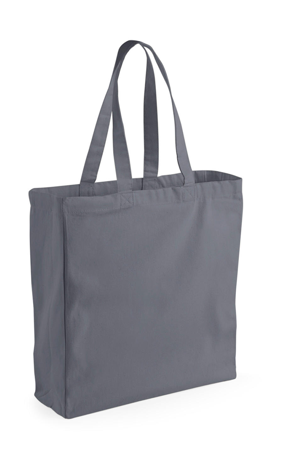 Plátená klasická nákupná taška - graphite grey 