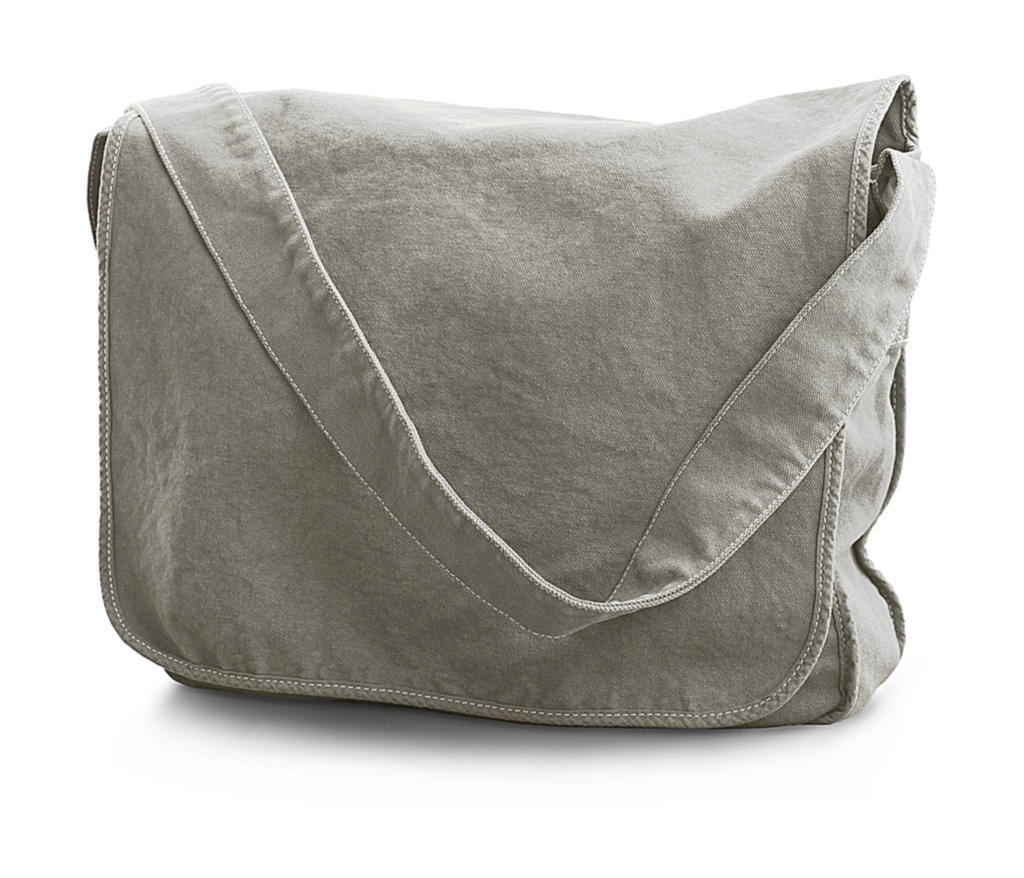 Plátená taška Messenger - neutral grey