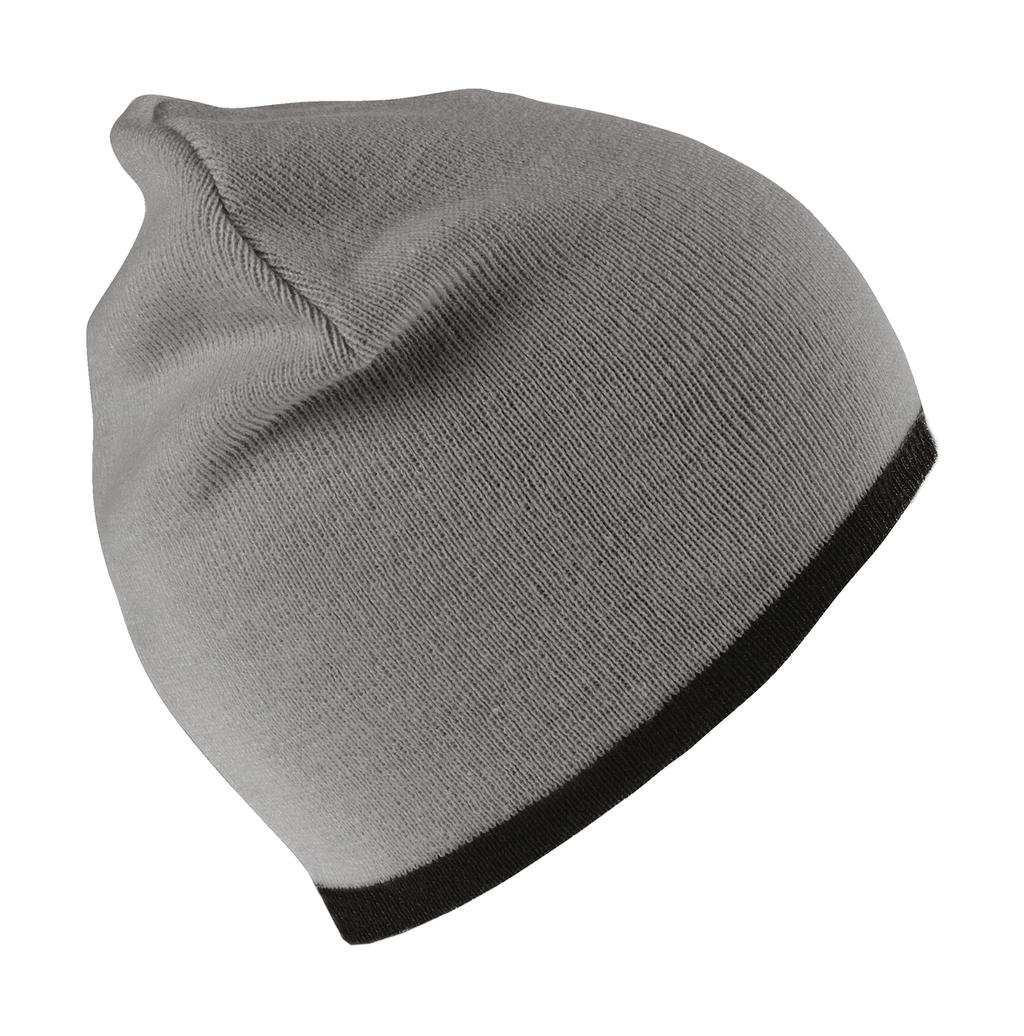 Pletená čiapka - grey/black