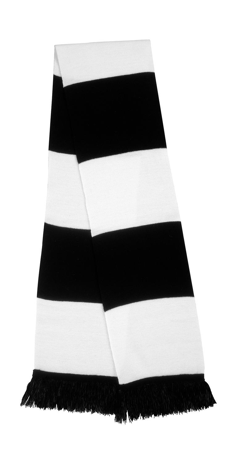 Pletený šál - black/white