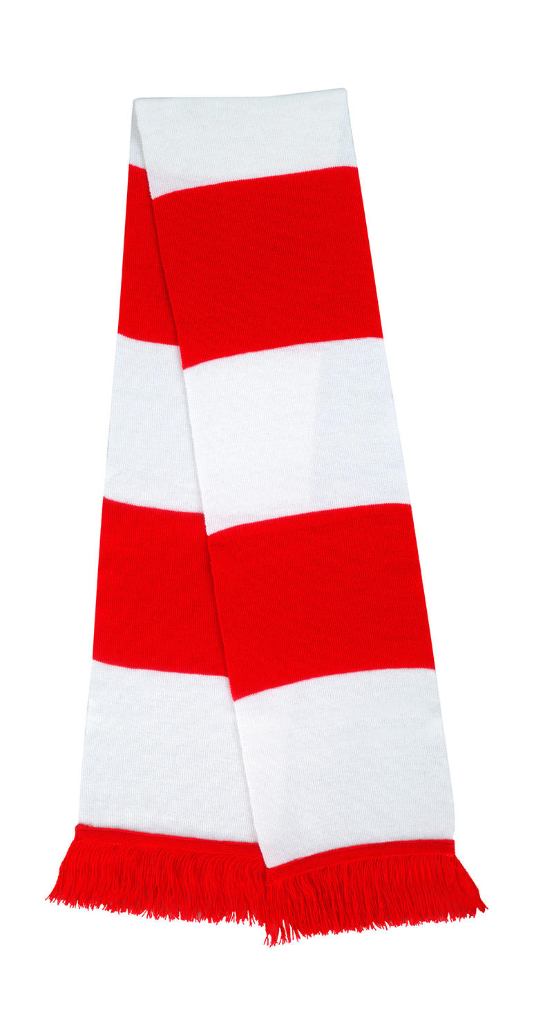 Pletený šál - red/white