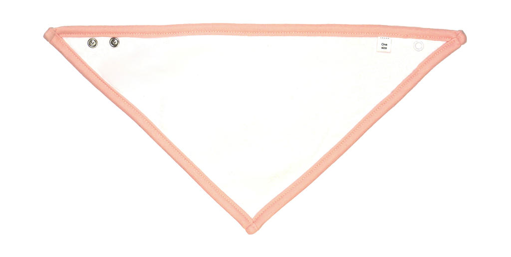 Podbradník-šatka - white/powder pink