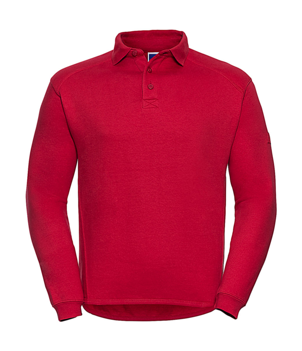 Pracovná košeľa s golierom - classic red