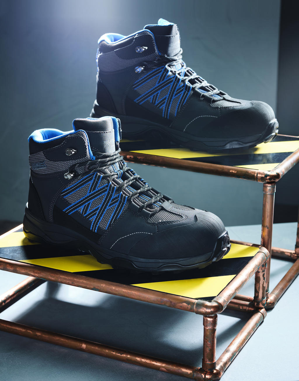 Pracovný obuv Claystone S3 Safety Hiker - briar/oxford blue