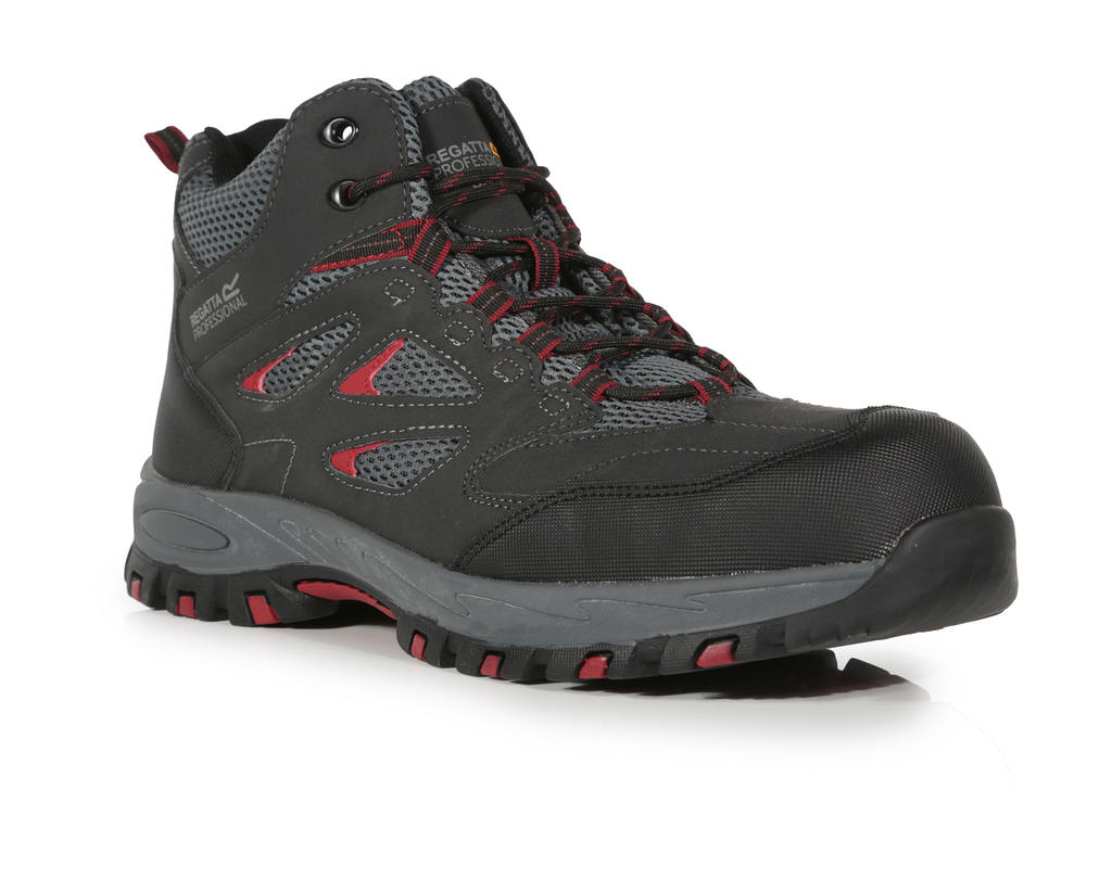 Pracovný obuv Mudstone Safety Hiker - ash/rio red