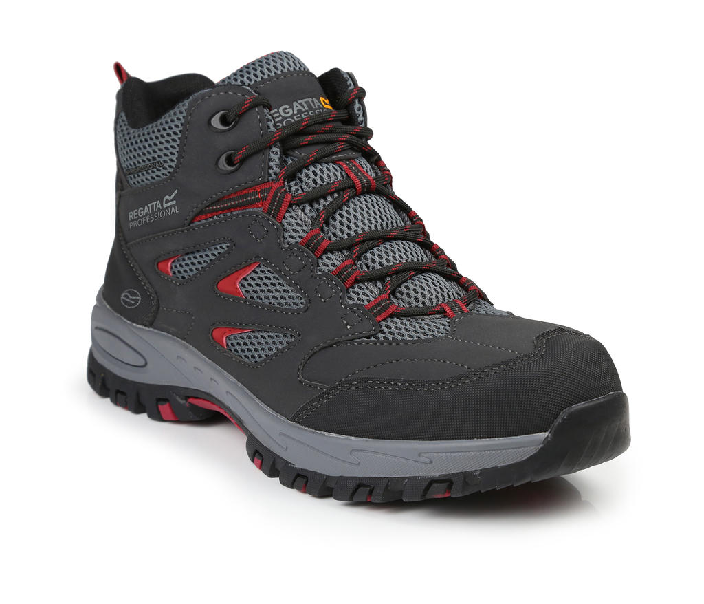 Pracovný obuv Mudstone Safety Hiker - ash/rio red