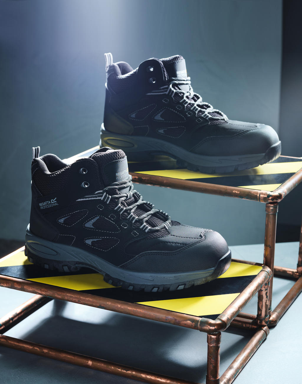 Pracovný obuv Mudstone Safety Hiker - black/granite