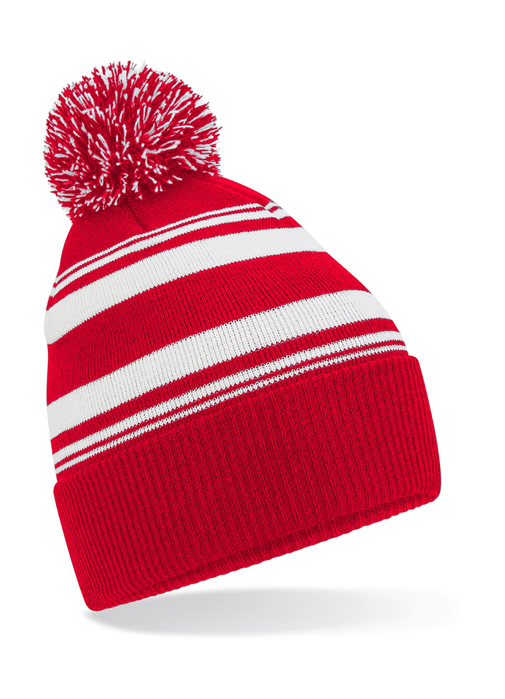 Pruhovaná fanúšková čiapka - classic red/white