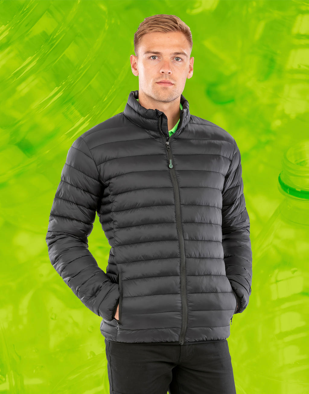 Recycled Padded Jacket - frost grey