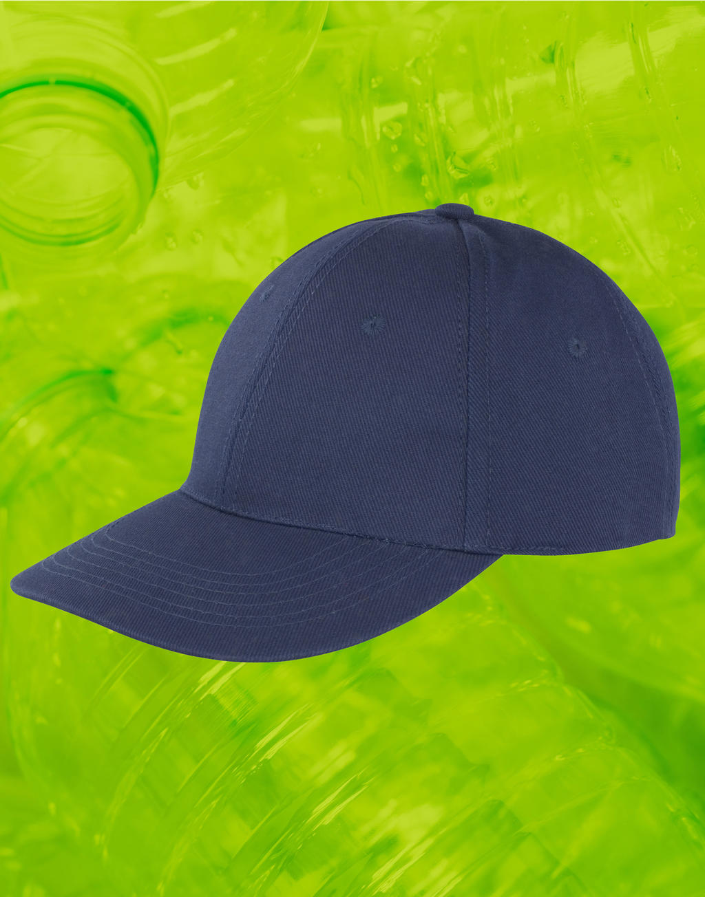 Recyklovaná čiapka s nízkym profilom - black