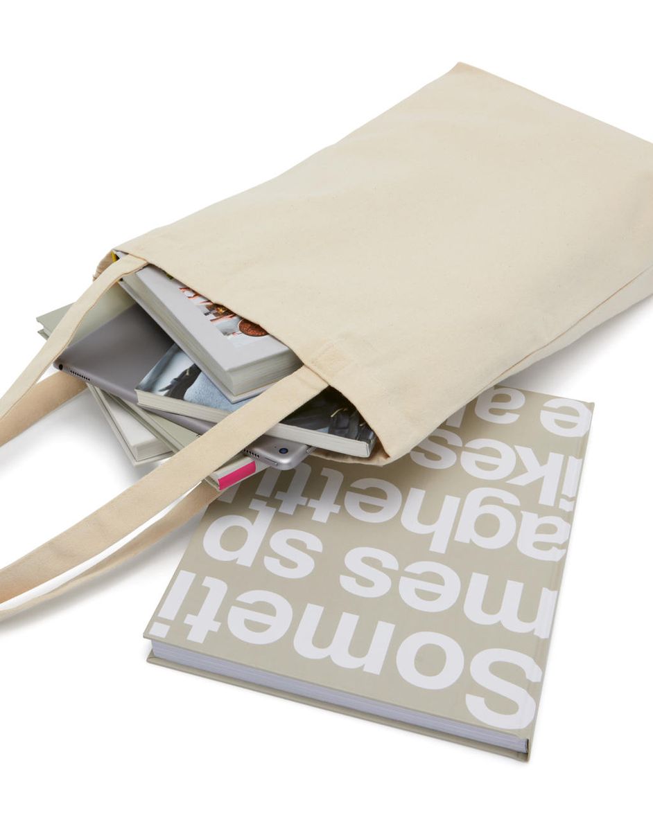 Canvas Cotton Bag LH with Gusset - natural