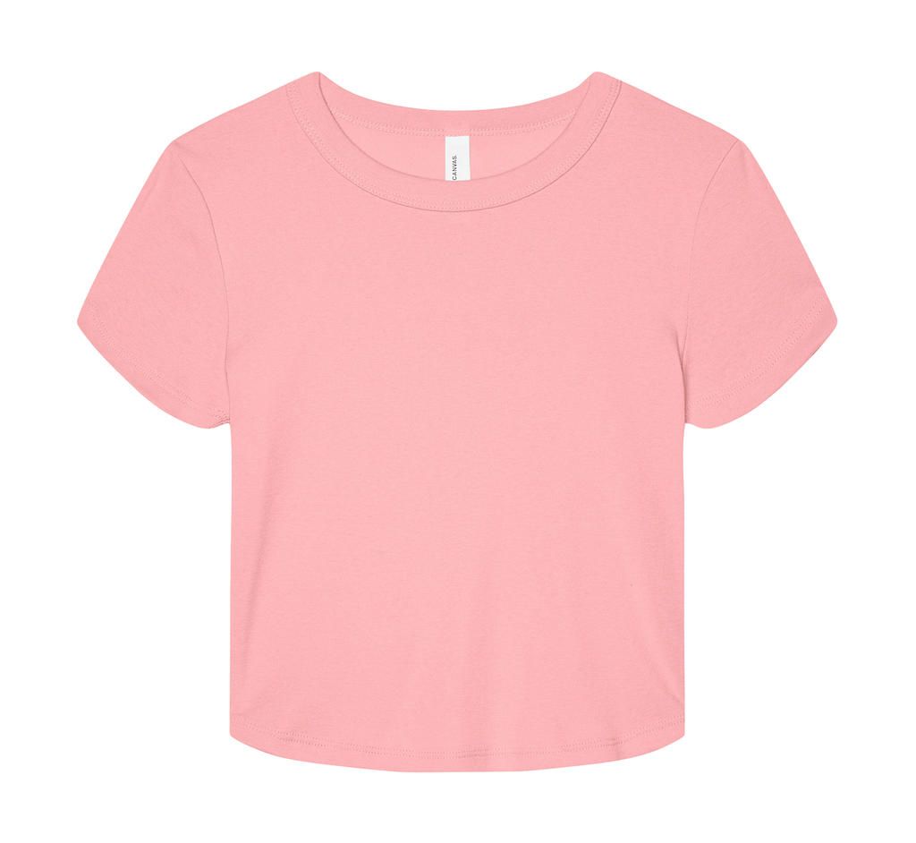 Dámske tričko Micro Rib Baby Tee - solid pink blend