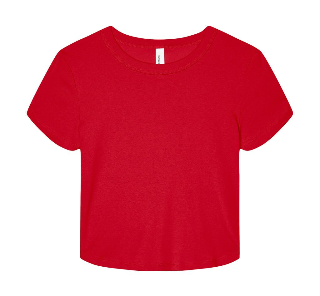 Dámske tričko Micro Rib Baby Tee - solid red blend