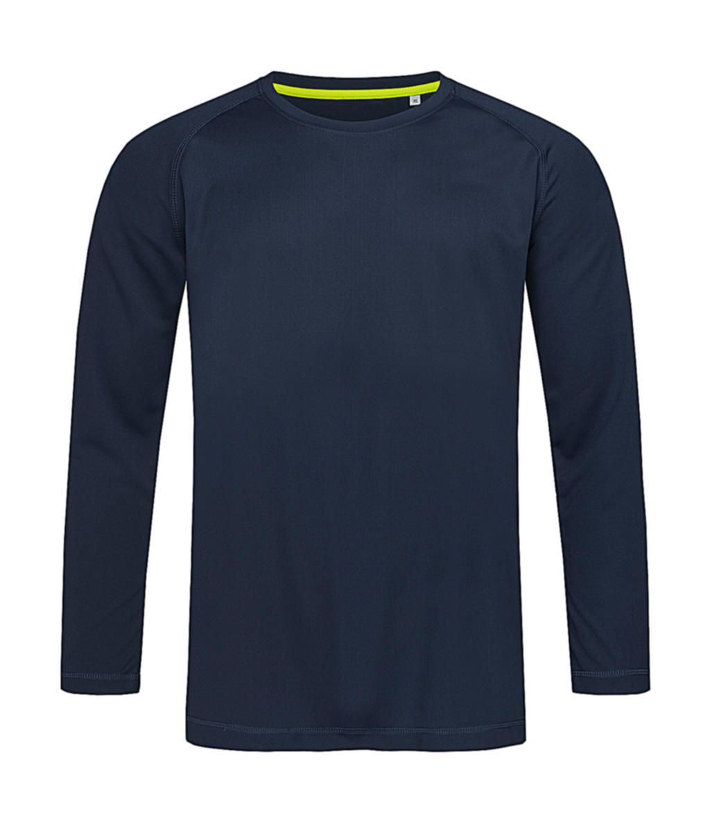 Pánske tričko Active 140 s dlhými rukávmi - marina blue