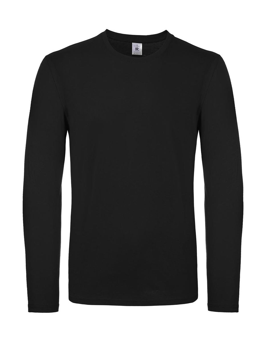 Tričko s dlhými rukávmi #E150 - black
