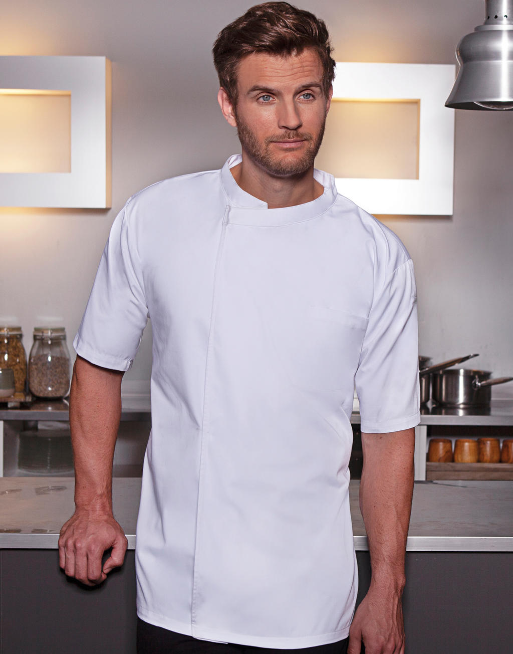 Šéfkuchárska košeľa Basic Short Sleeve - white
