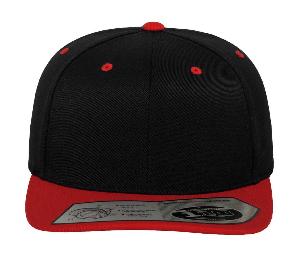 Šiltovka Fitted Snapback - black/red