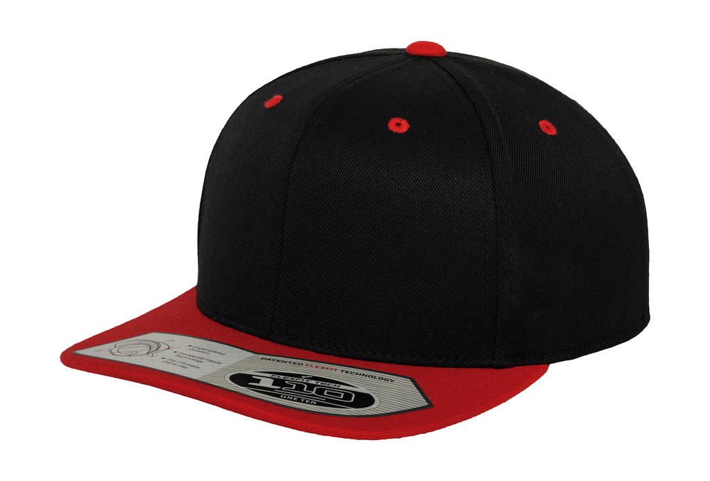 Šiltovka Fitted Snapback - black/red