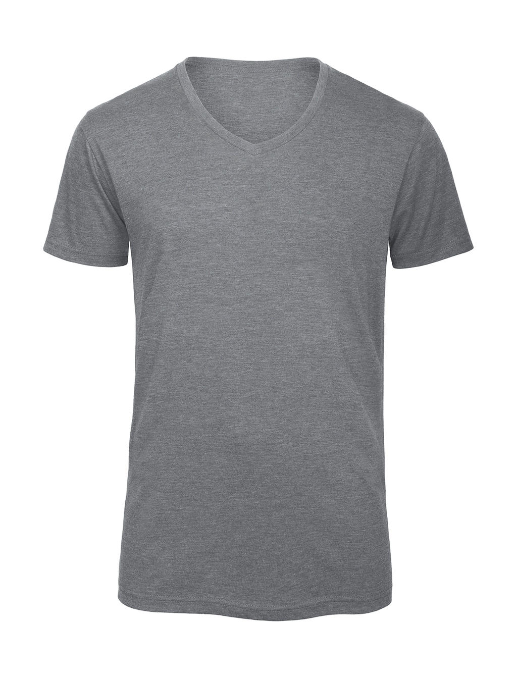 Triblend tričko s V-výstrihom V Triblend/men - heather light grey