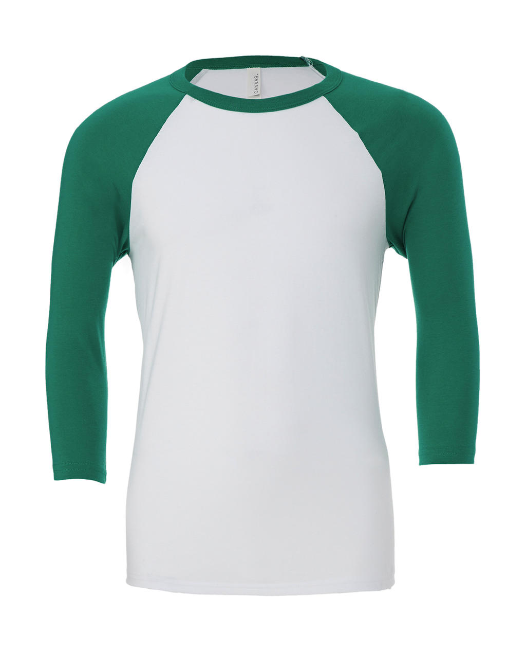 Tričko 3/4 Sleeve Baseball - white/kelly green