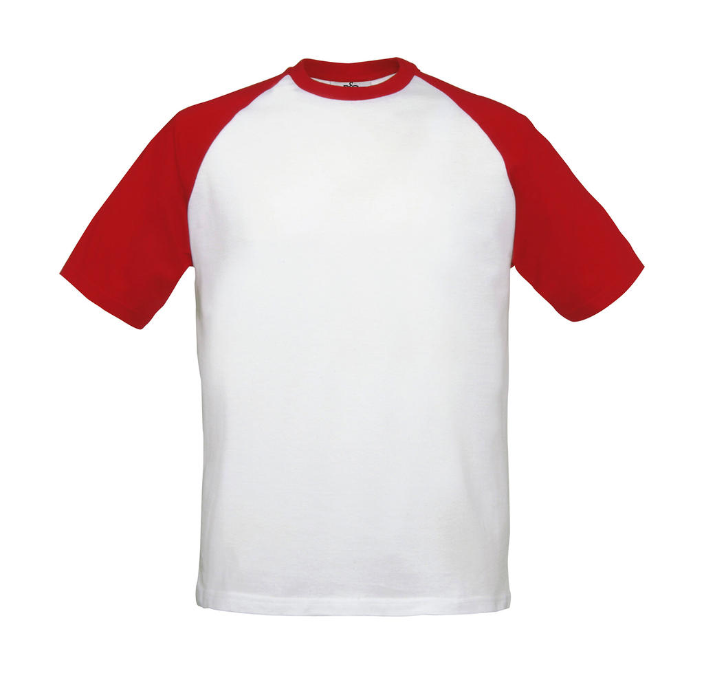 Tričko Base-Ball - white/red
